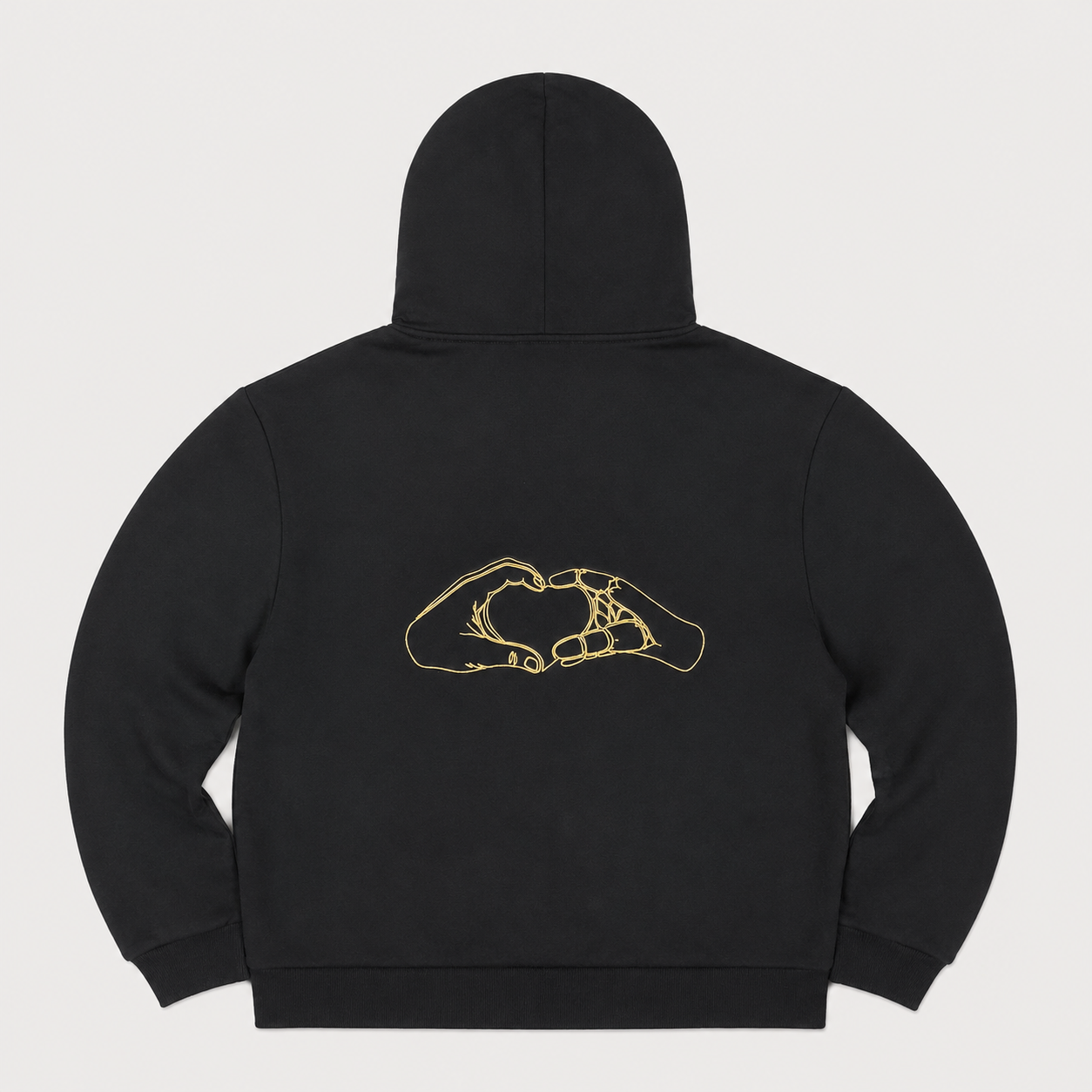 Volto Santo x Y.O.U. Connection Script Full-Zip Hoodie in Black