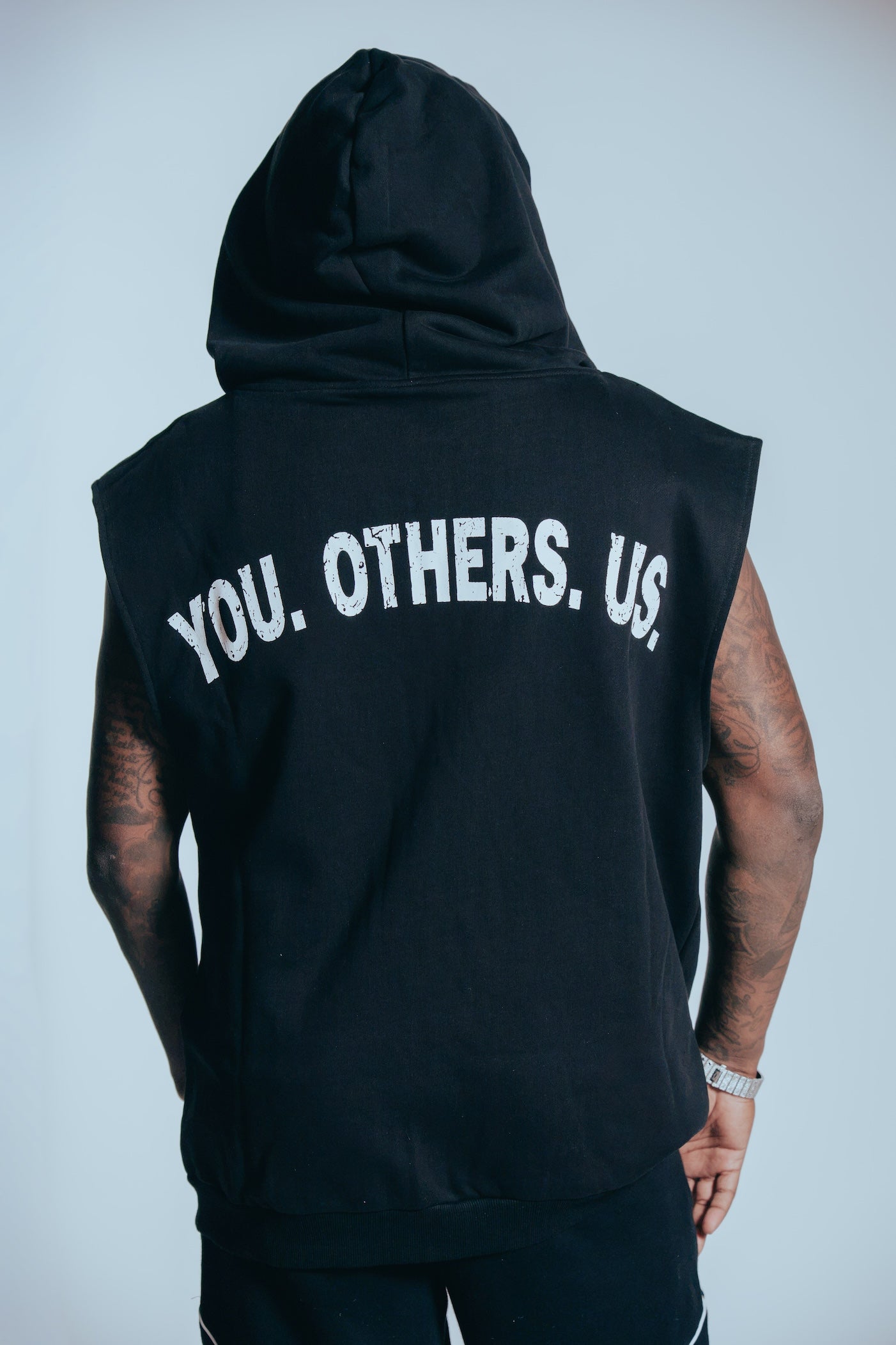 Volto Santo x Y.O.U. You Others Us Sleeveless Full-Zip Hoodie