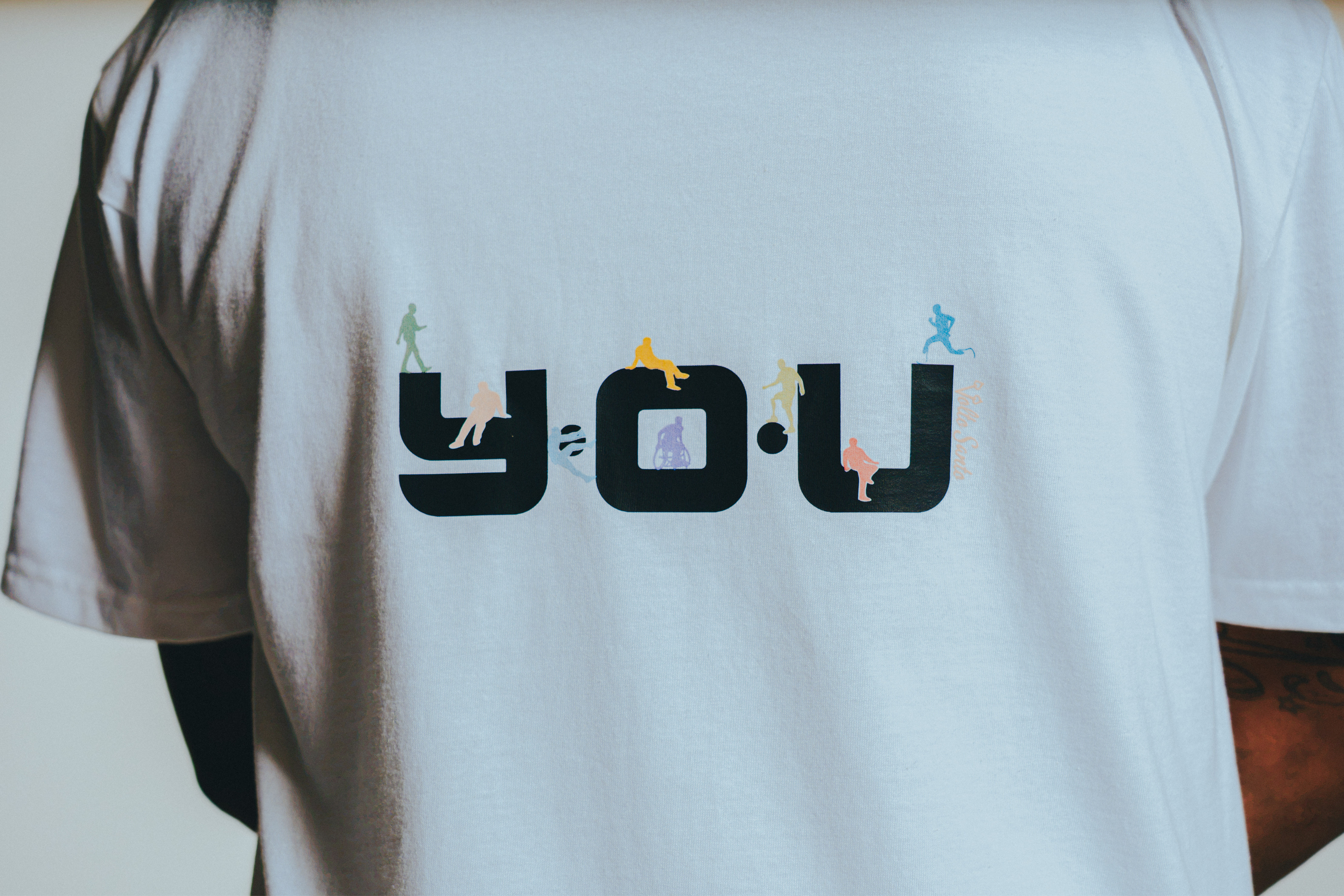 Volto Santo x Y.O.U. Adaptive Together Graphic Tee V1 in White/Purple