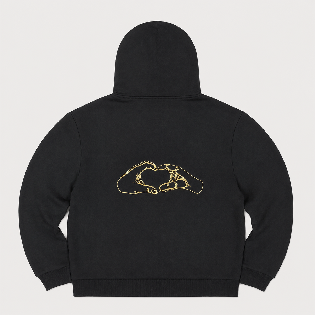 Volto Santo x Y.O.U. Connection Script Full-Zip Hoodie in Black