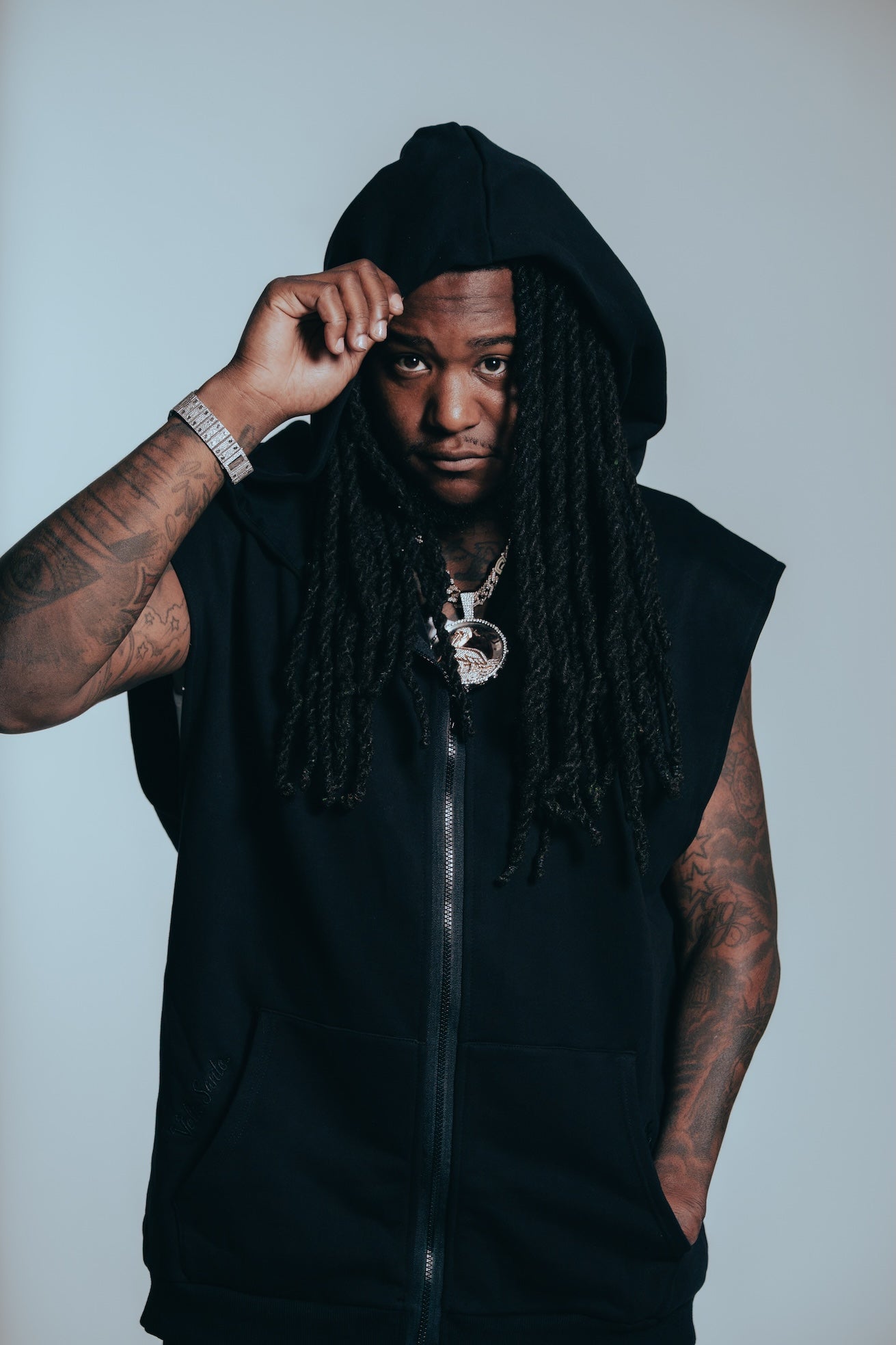 Volto Santo x Y.O.U. You Others Us Sleeveless Full-Zip Hoodie