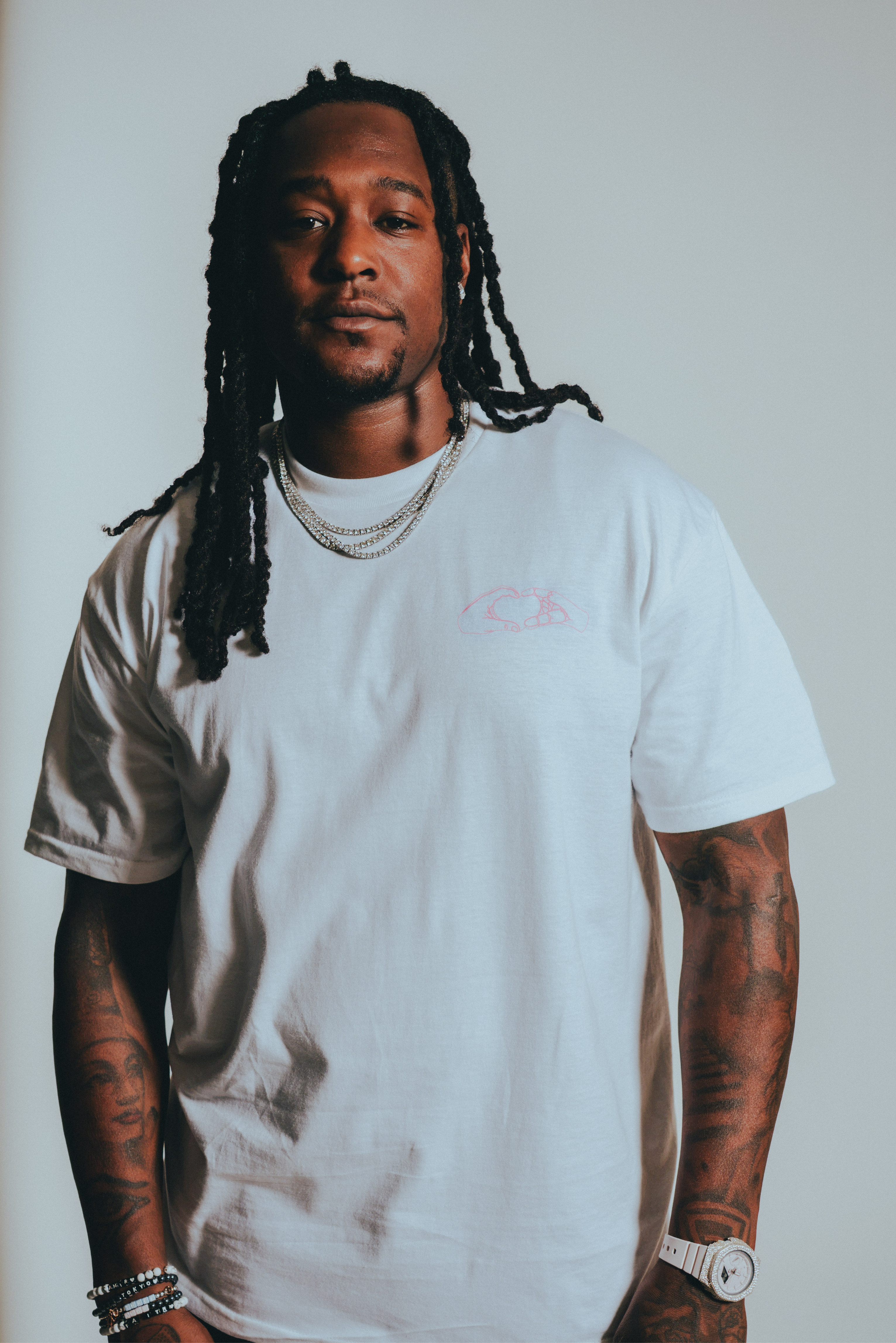 Volto Santo x Y.O.U. Adaptive Together Graphic Tee V1 in White/Pink