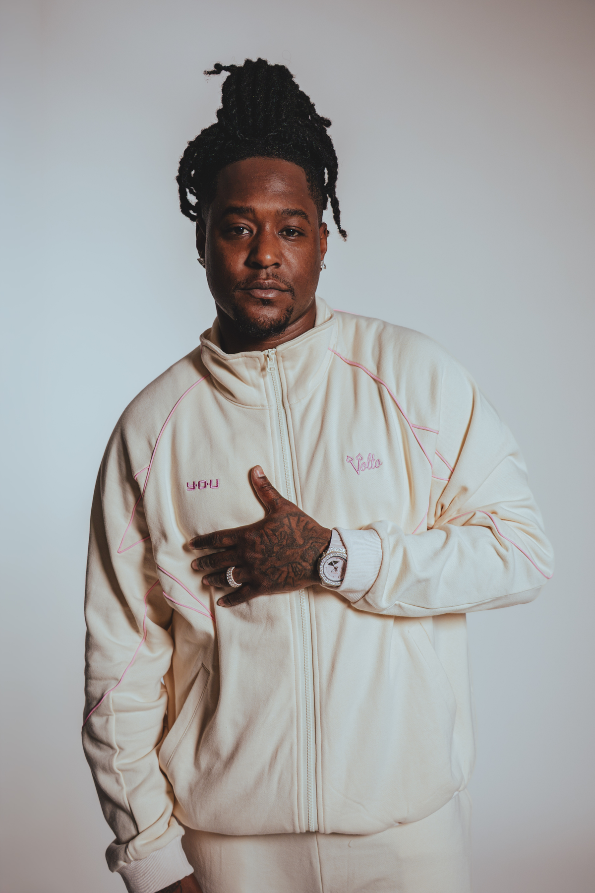 Volto Santo x Y.O.U. Griffin Jacket in Strawberry Milk